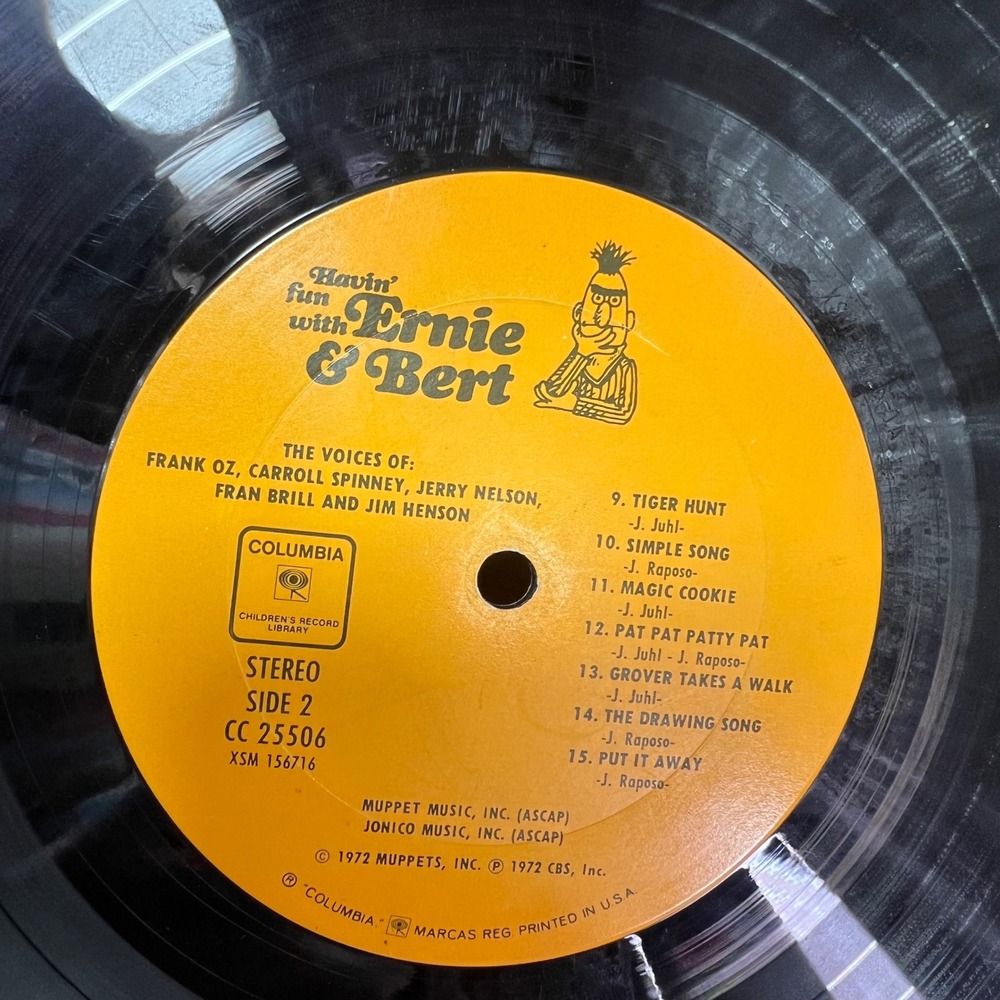 Sesame Street Vinyl Record Lot 3 LP Ernie & Bert Fever Original Cast Kidcore - Picture 10 of 16